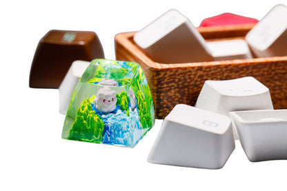 Swirlix resin artisan keycap