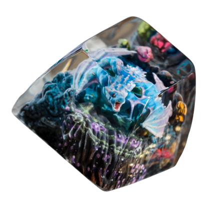 Blue Dragon resin artisan keycap