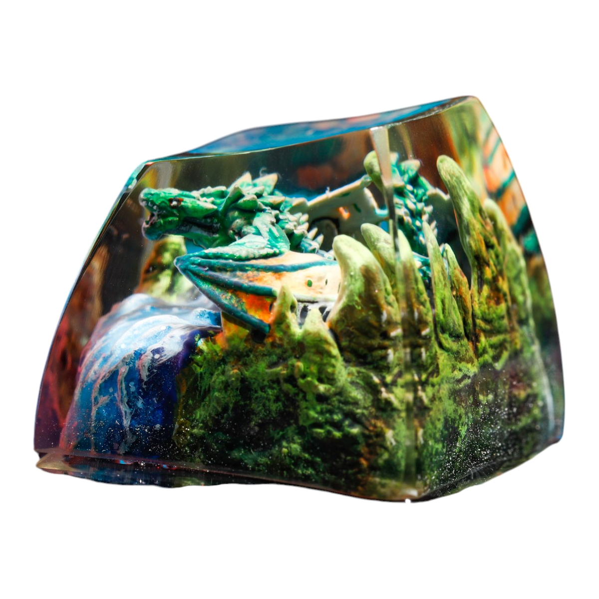 Green Dragon resin artisan keycap
