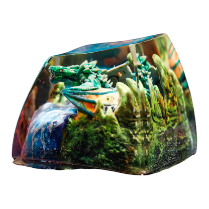 Green Dragon resin artisan keycap