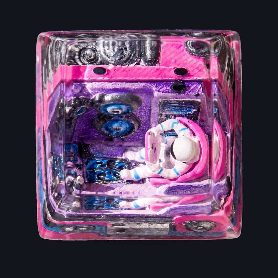 Astronaut Pink Resin Keycap