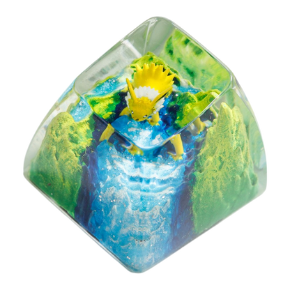 Jolteon Meadow Falls resin artisan keycap