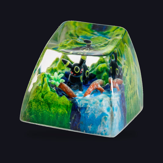 Umbreon Meadow Falls Resin Keycap — studio square