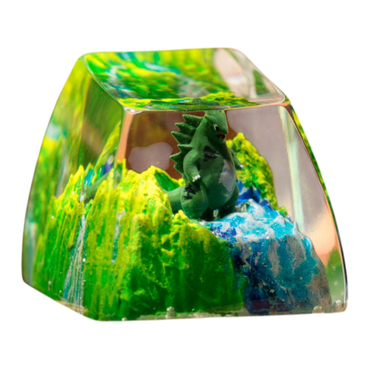 Tyranitar resin artisan keycap