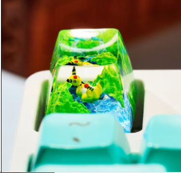 Ampharos Resin Keycap