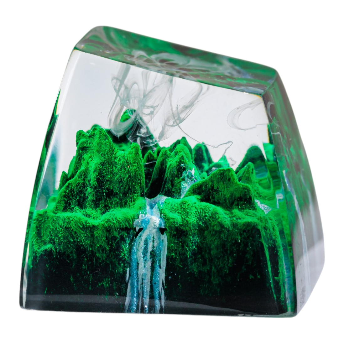 Forest resin artisan keycap