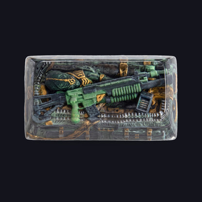 Revolver Resin 2u Keycap — top view