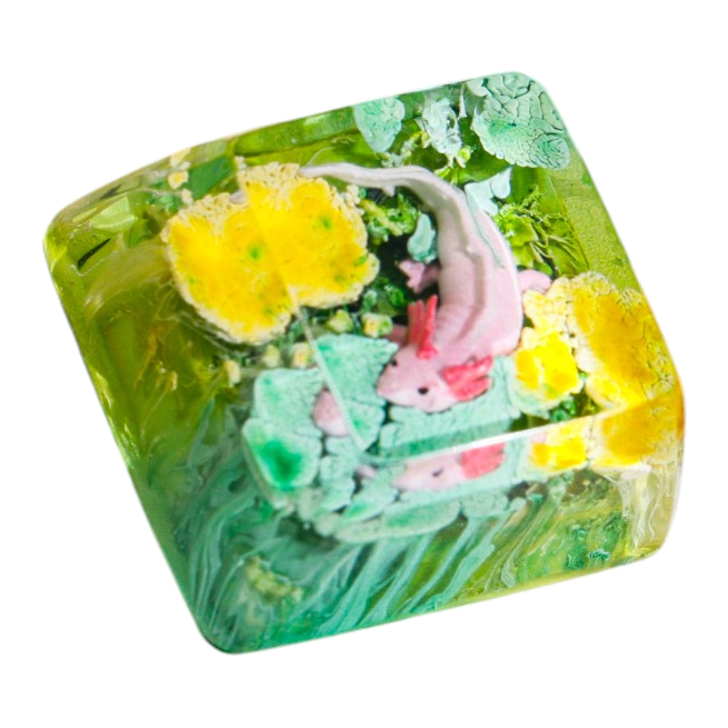 Sea Serpent #2 resin artisan keycap