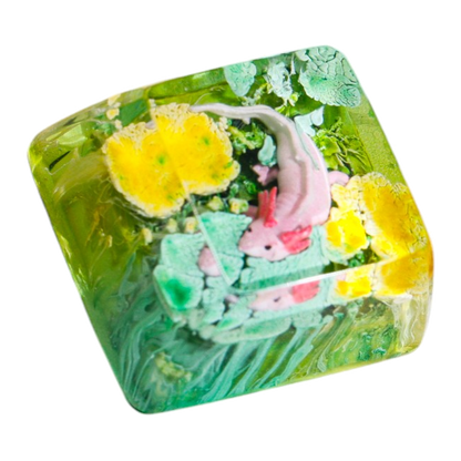 Sea Serpent #2 resin artisan keycap