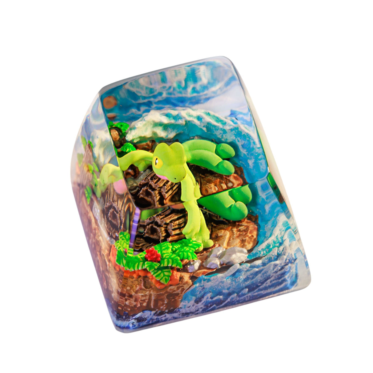 Treecko resin artisan keycap
