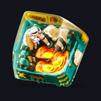 Astronaut Green #2 Resin Keycap