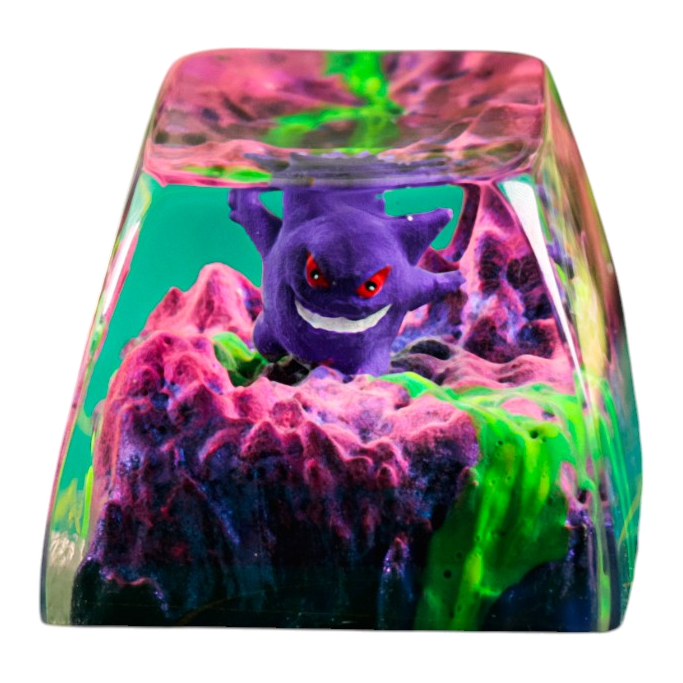 Gengar #3 resin artisan keycap