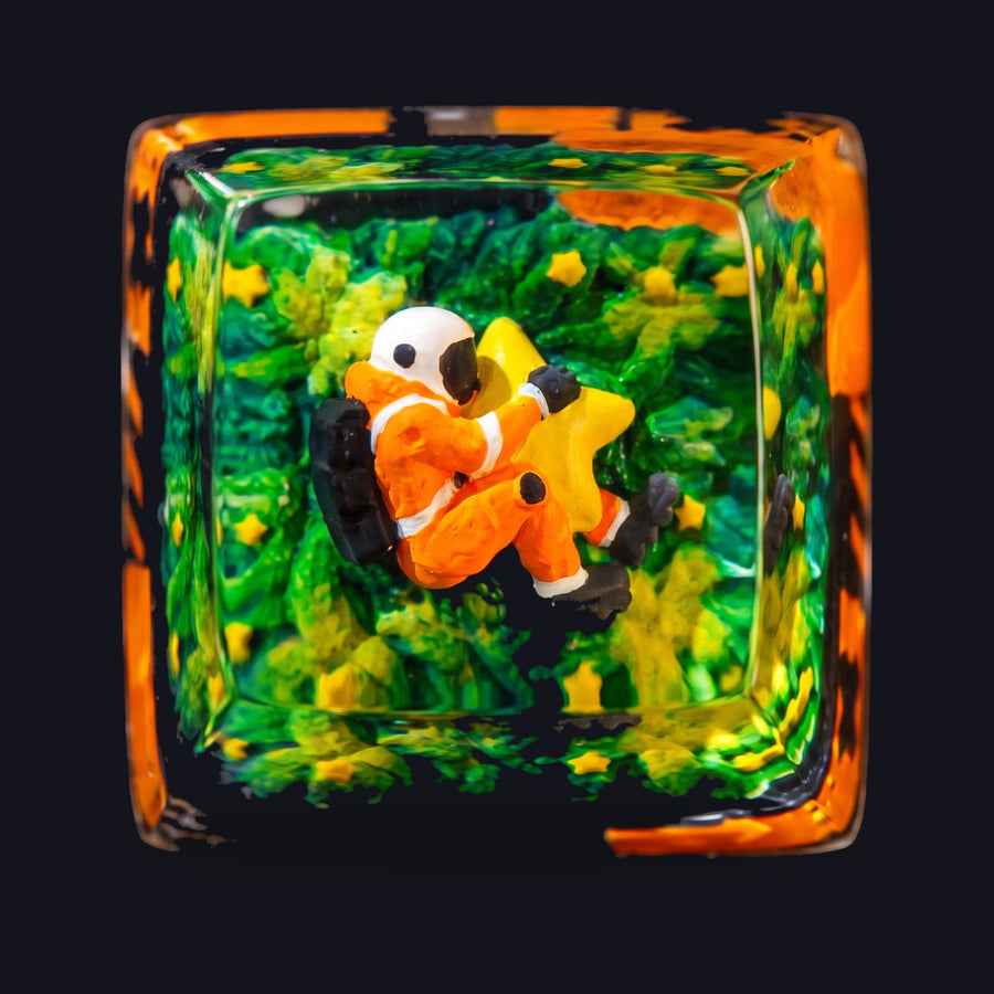 Astronaut Orange #3 Resin Keycap