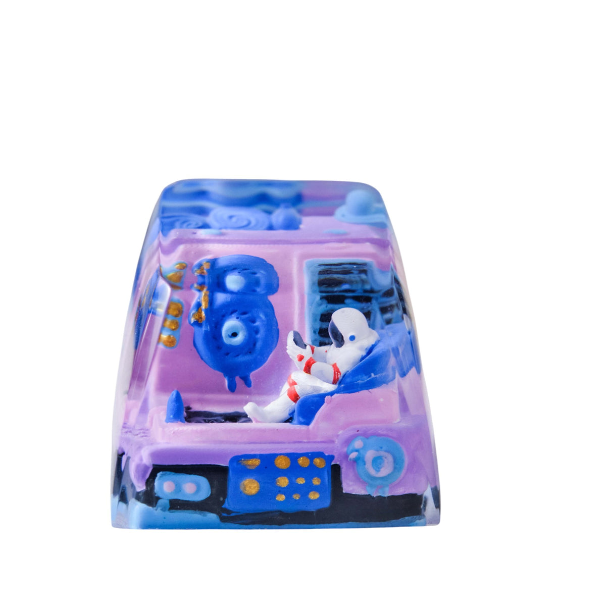 Astronaut Blue resin artisan keycap