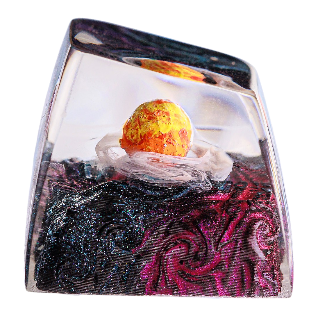 Galaxy #3 resin artisan keycap