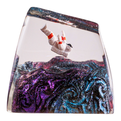 Astronaut resin artisan keycap