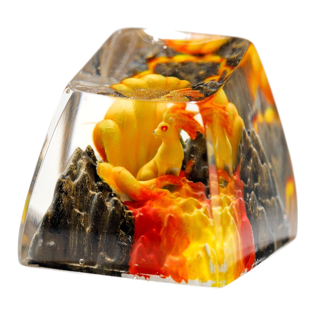 Ninetales resin artisan keycap