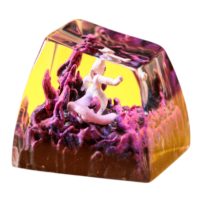 Mewtwo #2 resin artisan keycap