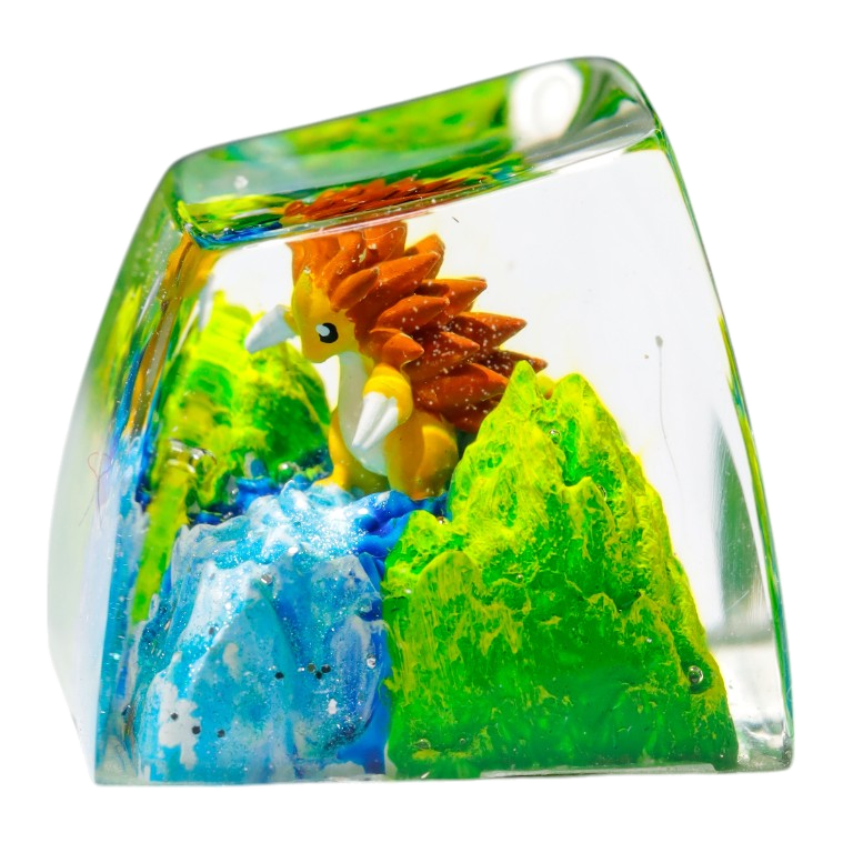 Sandslash resin artisan keycap