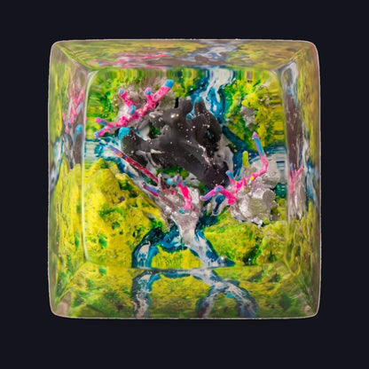 Garchomp Resin Keycap — top view