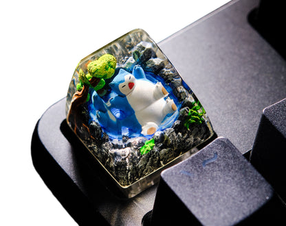 Snorlax resin artisan keycap