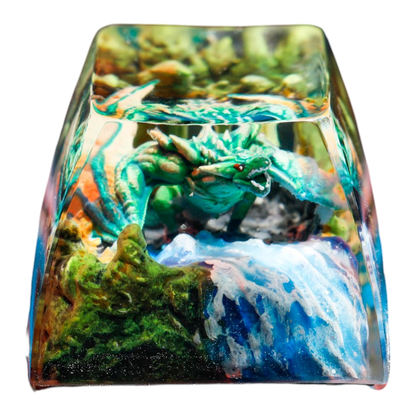 Green Dragon resin artisan keycap