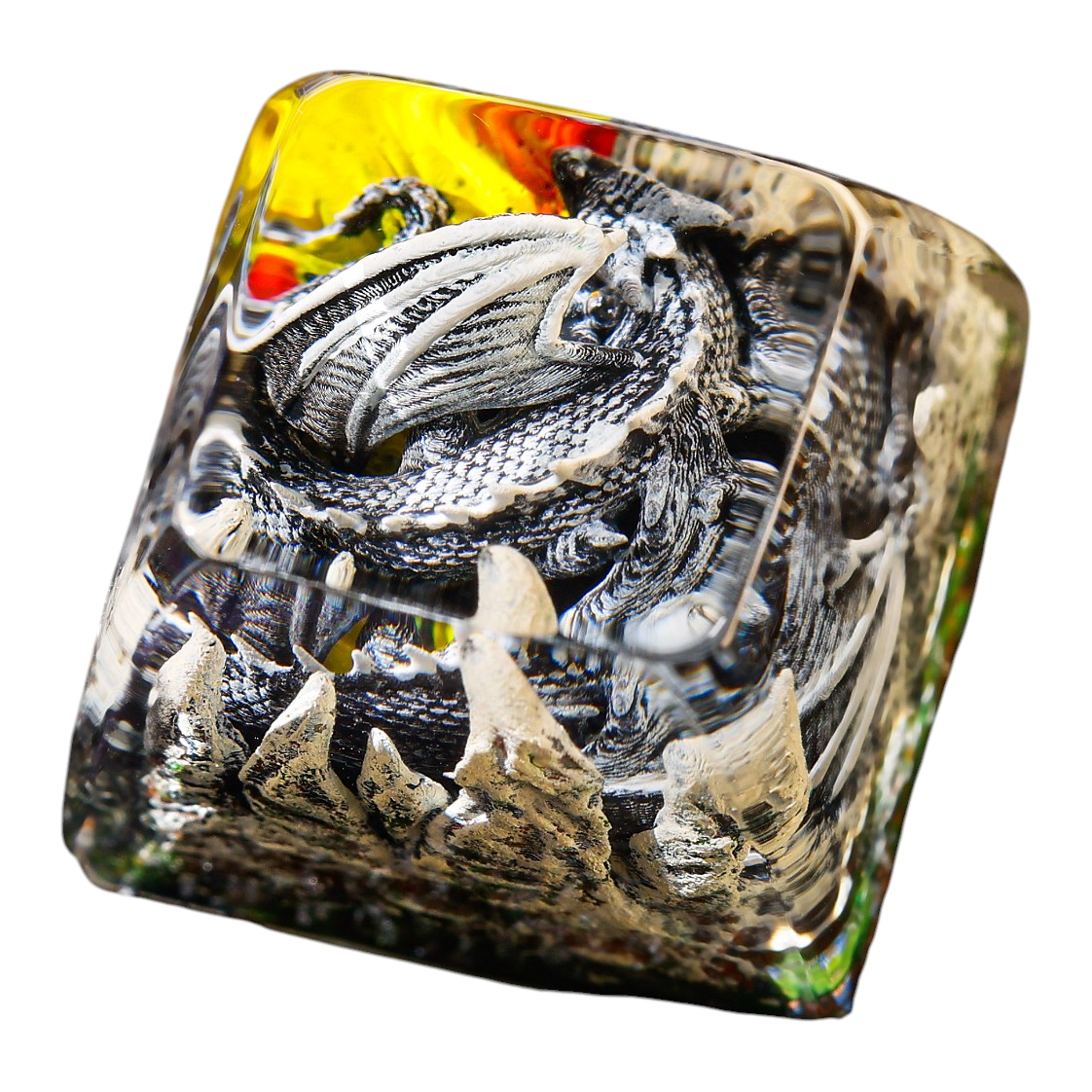 Sleeping Dragon Slate resin artisan keycap