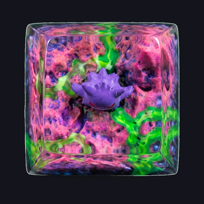 Gengar #3 Resin Keycap — top view