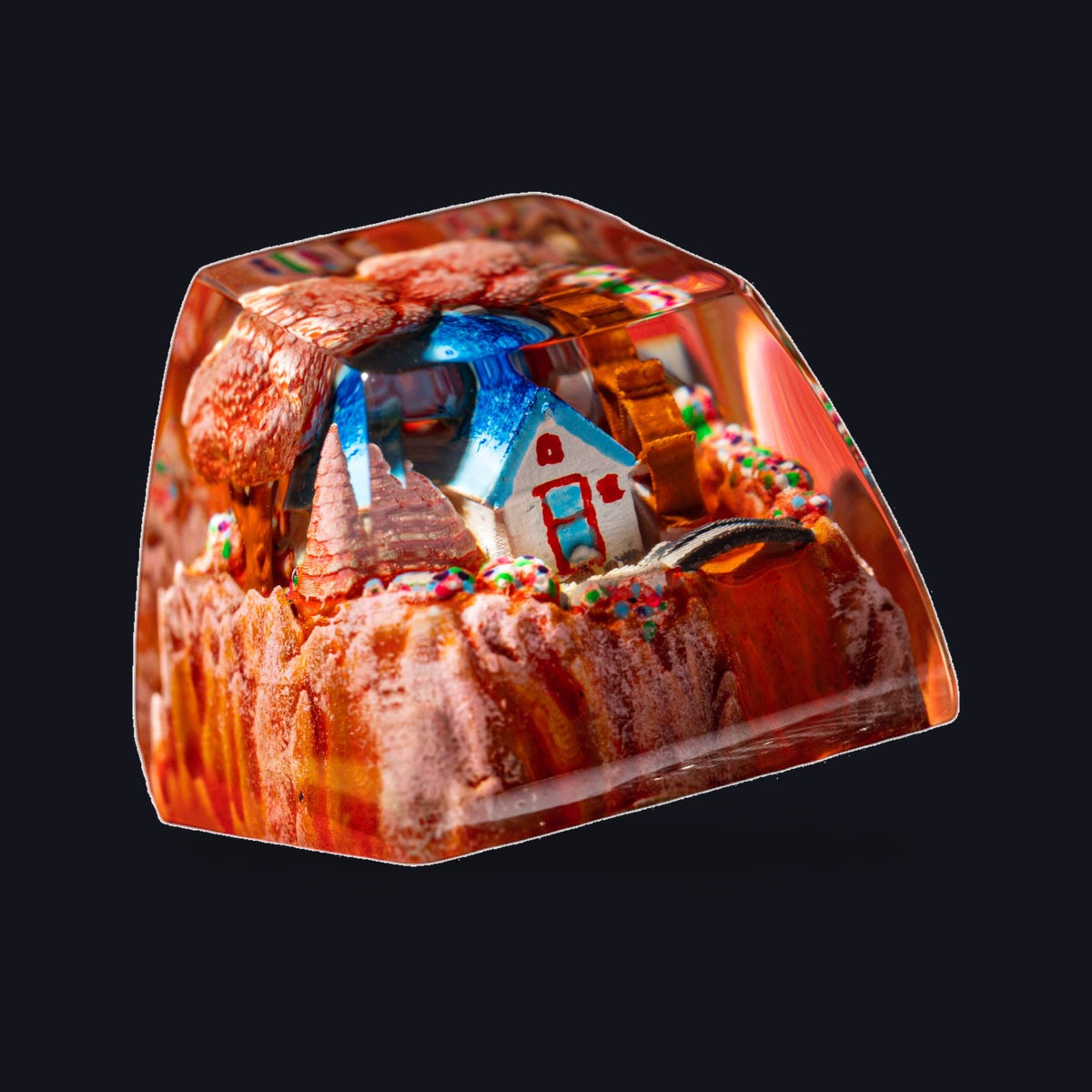 Cottage #2 Resin Keycap — studio square