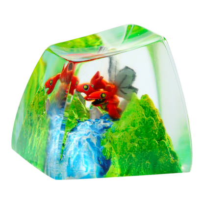 Scizor resin artisan keycap