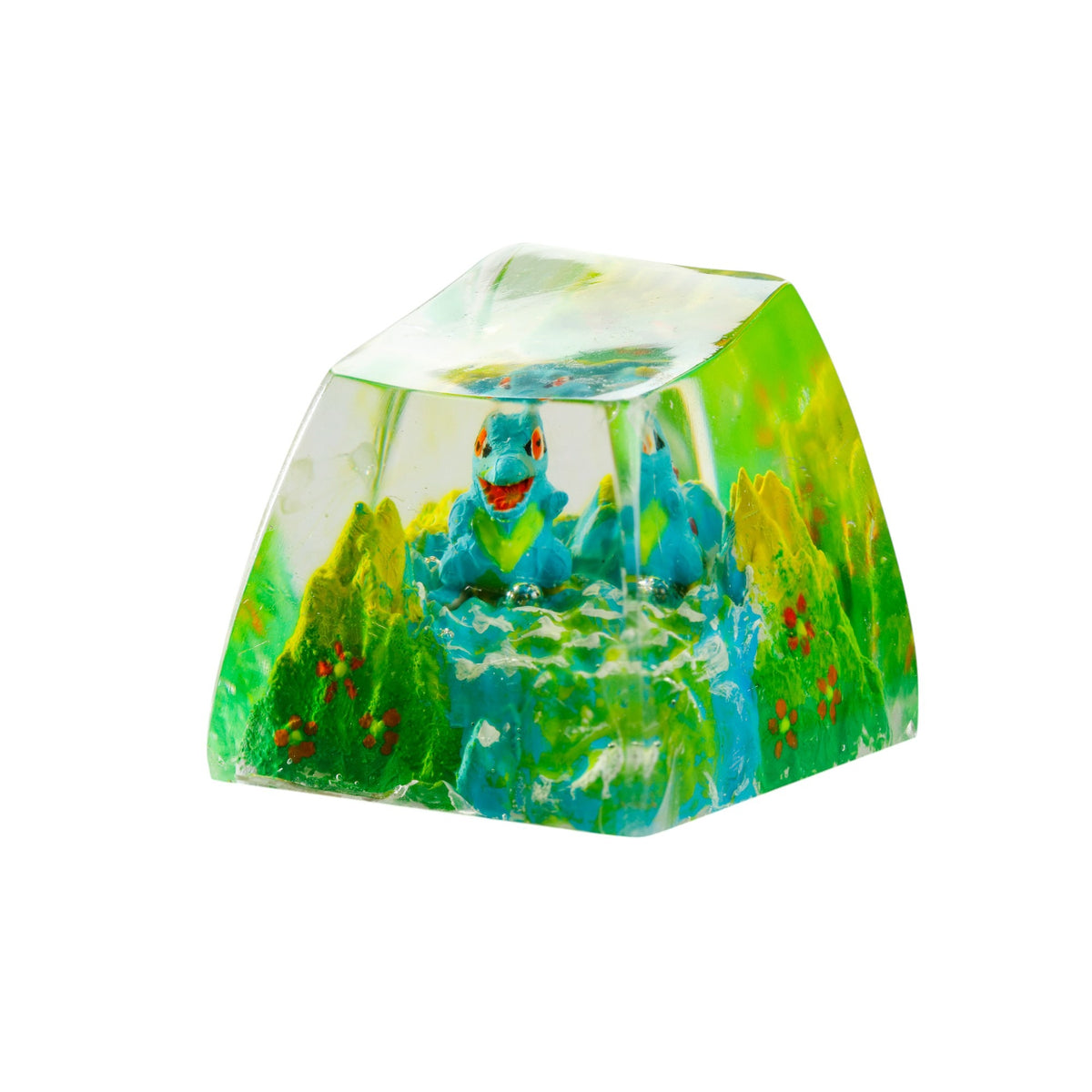 Totodile Meadow Falls resin artisan keycap