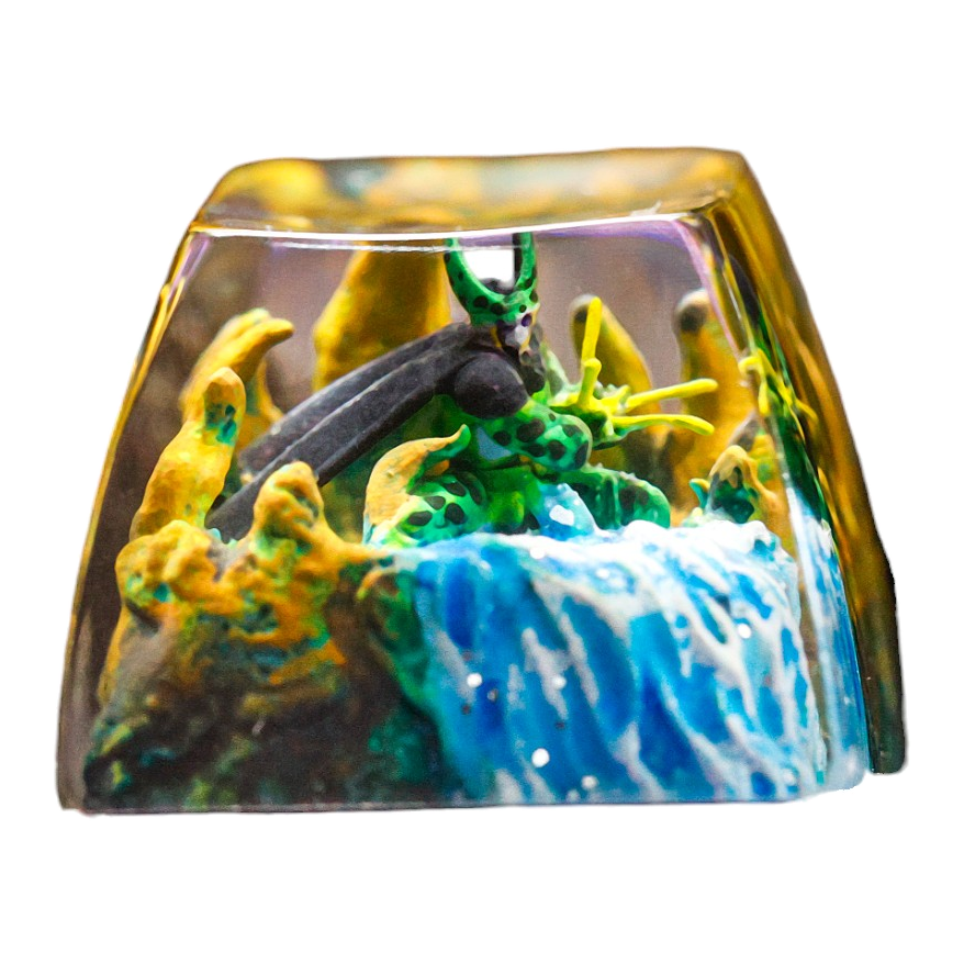 Cell resin artisan keycap