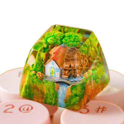 Cottage #4 resin artisan keycap