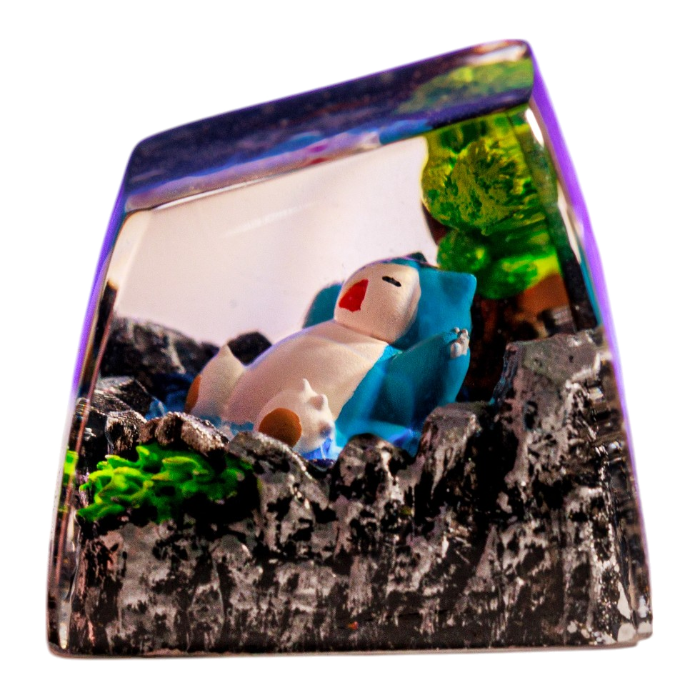 Snorlax resin artisan keycap