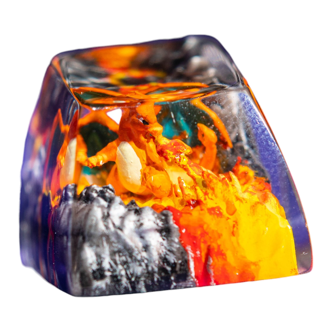 Charizard Ember resin artisan keycap