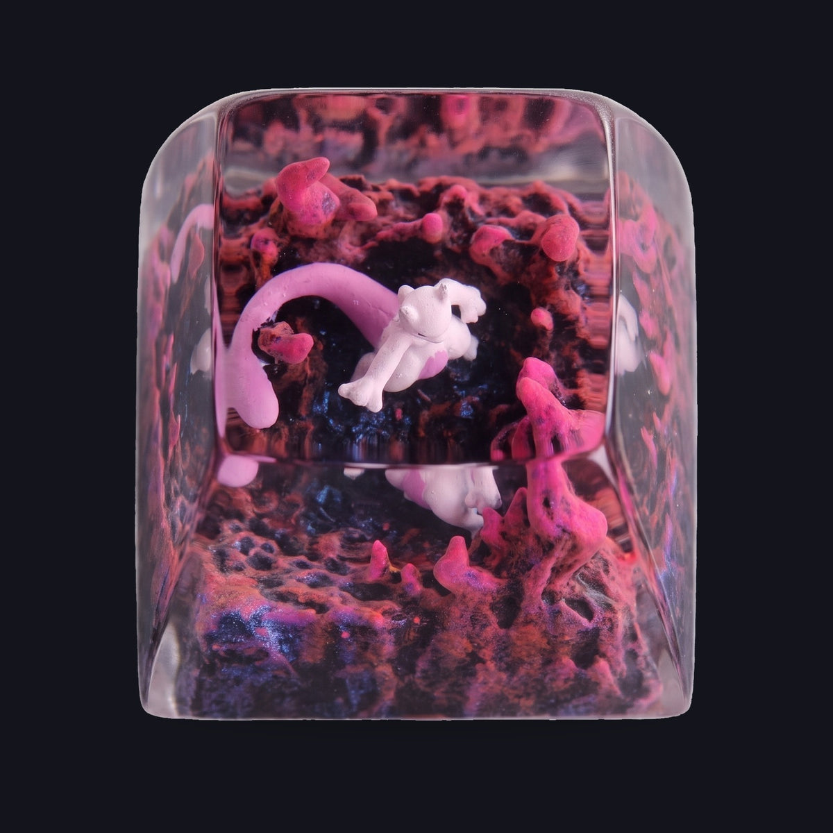 Mewtwo #2 Resin Keycap — top view
