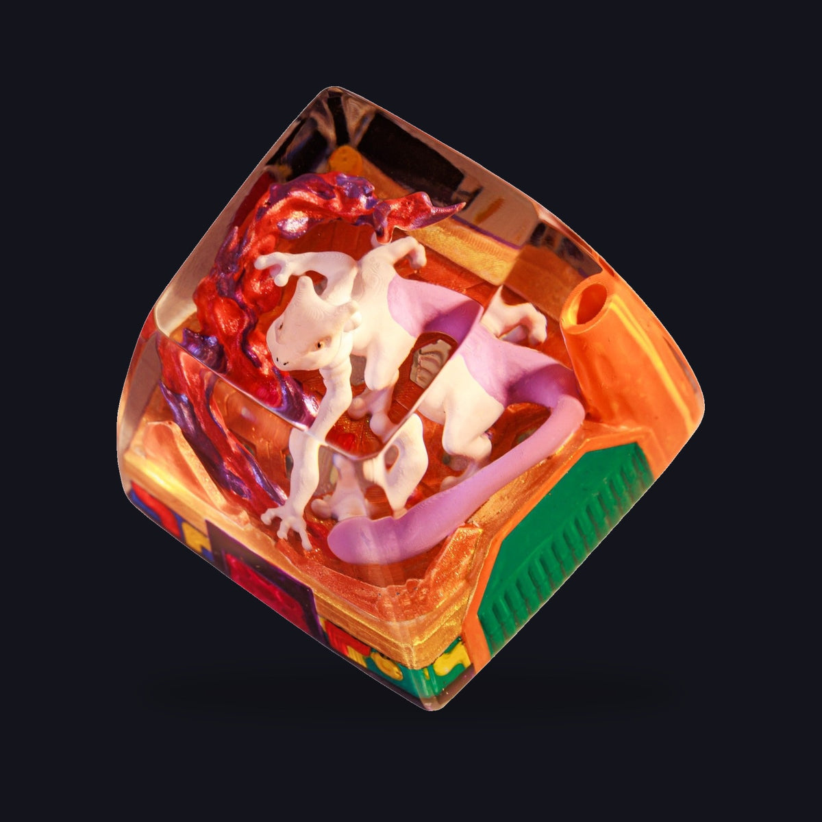 Mewtwo Resin Keycap — studio square