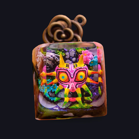 Fantasy Mask Resin Keycap — studio square