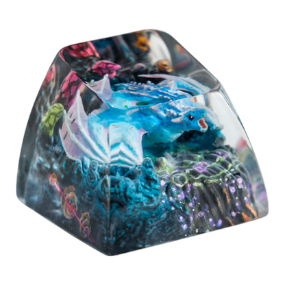 Blue Dragon resin artisan keycap