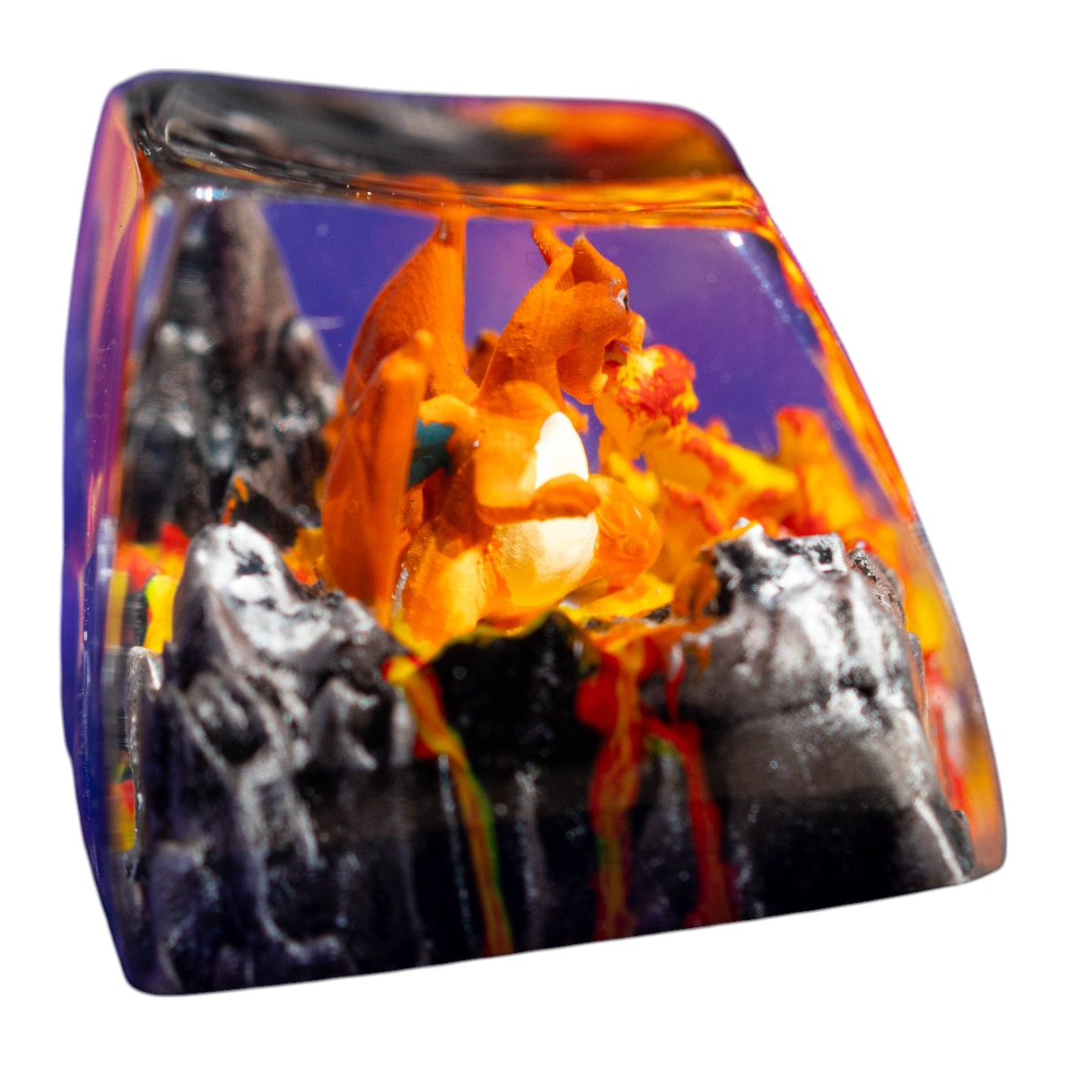 Charizard Ember resin artisan keycap