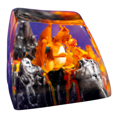 Charizard Ember resin artisan keycap