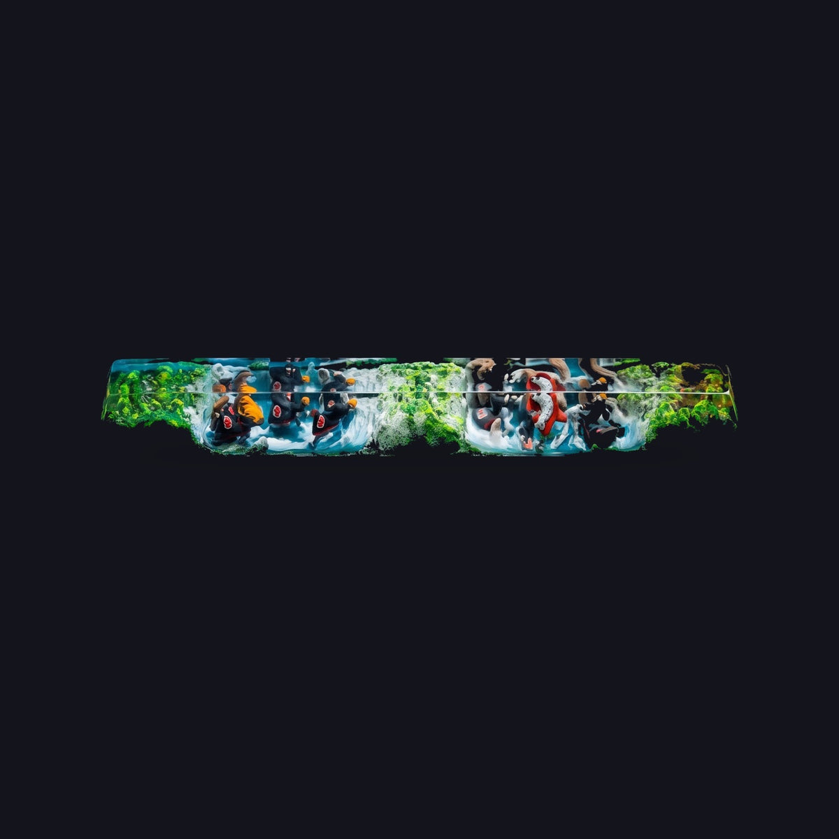 Nine-Tails Resin Spacebar — top view