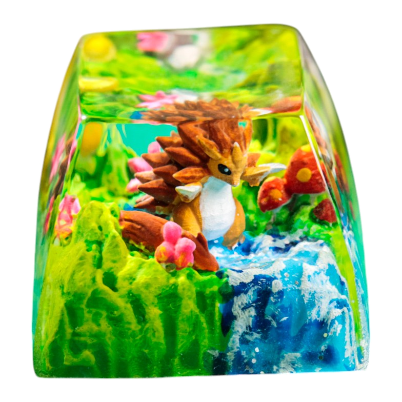Sandslash resin artisan keycap