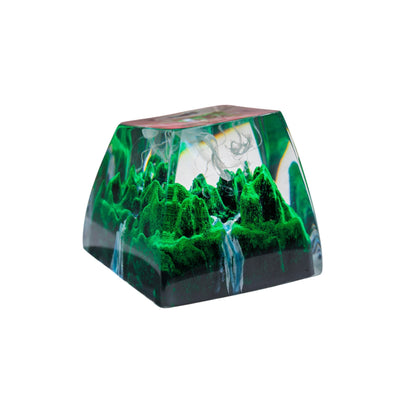 Forest resin artisan keycap