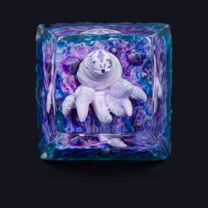 Six-Tails Resin Keycap — top view