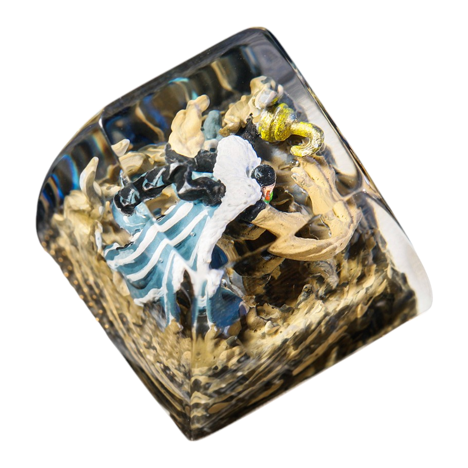 Crocodile resin artisan keycap