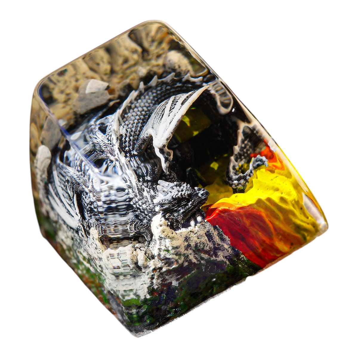 Sleeping Dragon Slate resin artisan keycap