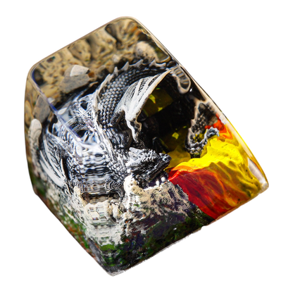 Sleeping Dragon Slate resin artisan keycap