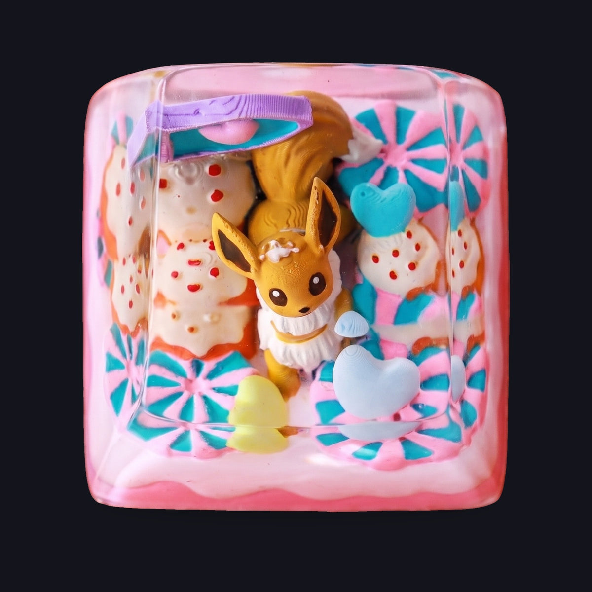Eevee Resin Keycap — top view