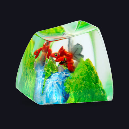 Scizor Resin Keycap — studio square